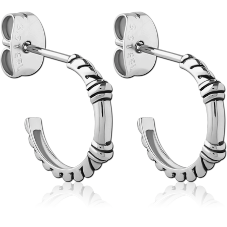 SURGICAL STEEL EAR STUDS PAIR