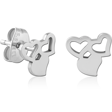 SURGICAL STEEL EAR STUDS PAIR