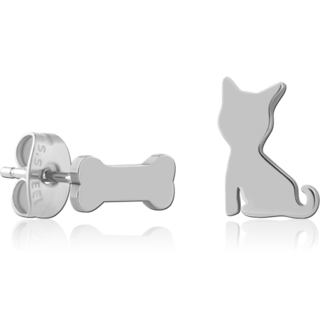 SURGICAL STEEL EAR STUDS PAIR