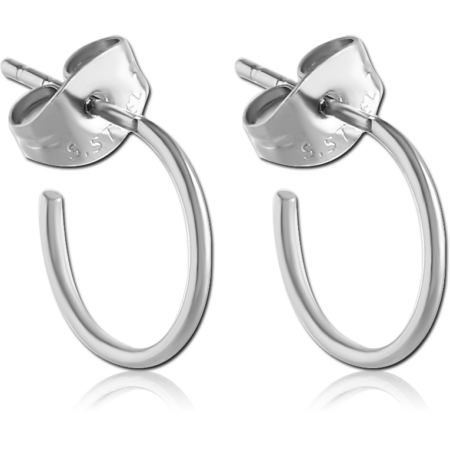 SURGICAL STEEL EAR STUDS PAIR - HOOP
