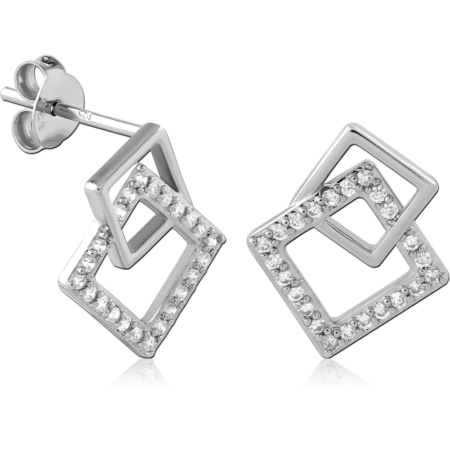 STERLING SILVER 925 EAR STUDS PAIR