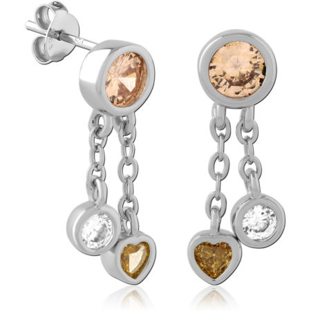 STERLING SILVER 925 EAR STUDS PAIR