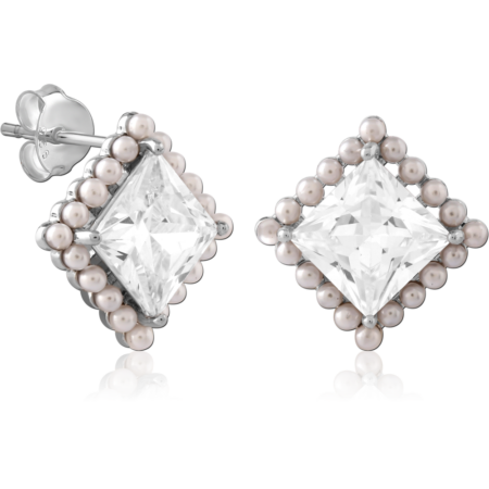 STERLING SILVER 925 EAR STUDS PAIR