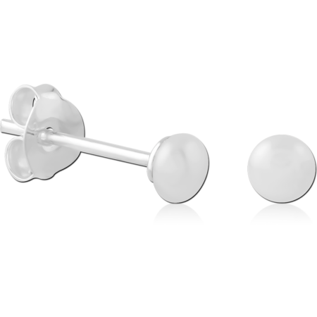 STERLING SILVER 925 PLATED JEWELED EAR STUDS PAIR