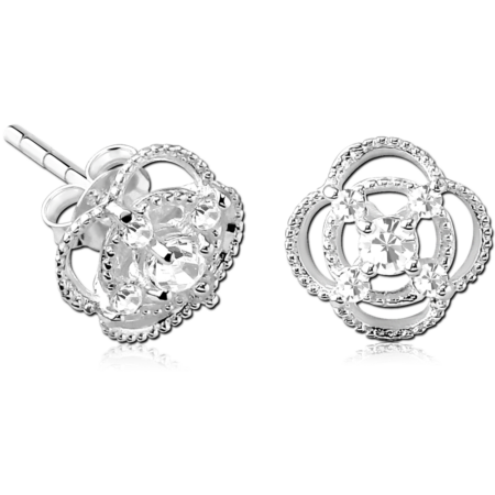 STERLING SILVER 925 EAR STUDS PAIR