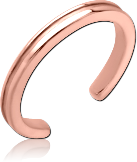 ROSE GOLD PVD COATED SURGICAL STEEL TOE RING