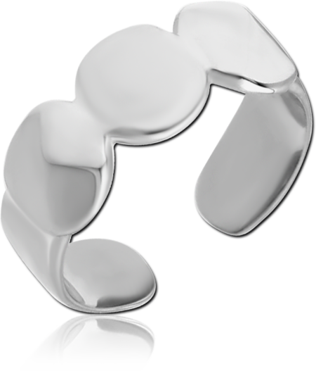 SURGICAL STEEL TOE RING - CIRCLES