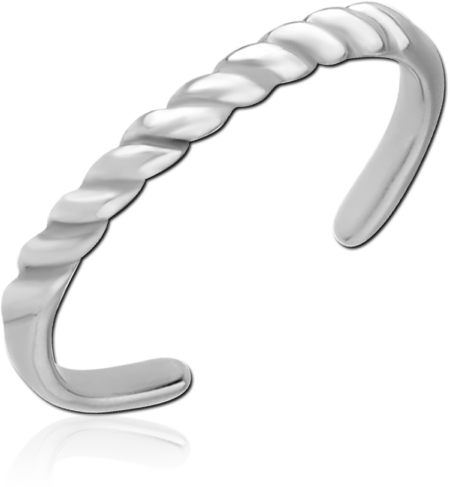 SURGICAL STEEL TOE RING - TWITST ROPE