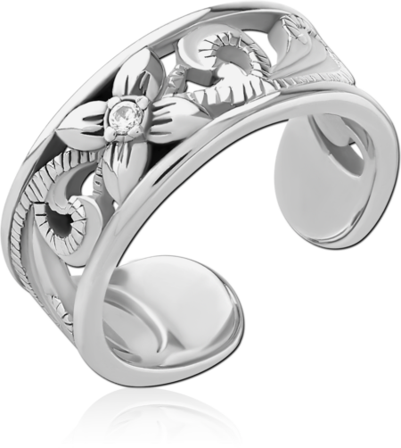 SURGICAL STEEL JEWELED TOE RING