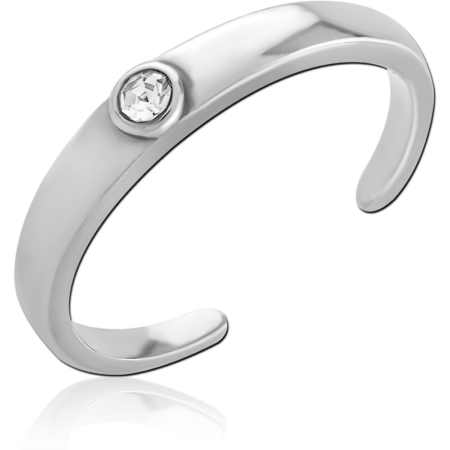 SURGICAL STEEL JEWELED TOE RING