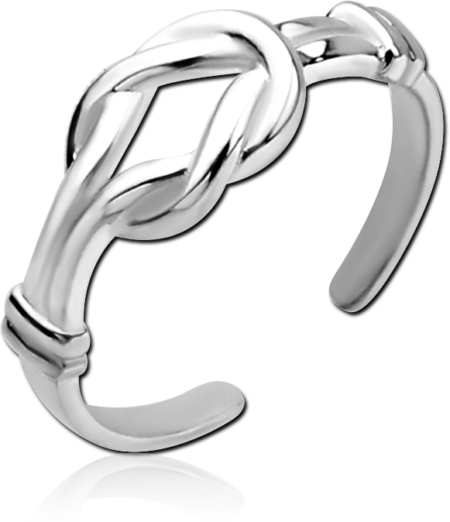 STERLING SILVER 925 TOE RING - KNOT