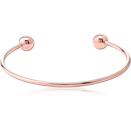 ROSE GOLD PVD COATED SURGICAL STEEL BANGLE