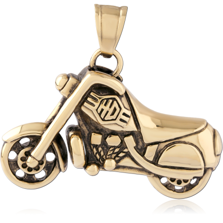 GOLD PVD 18K COATED  SURGICAL STEEL PENDANT