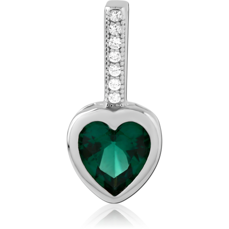 RHODIUM PLATED STERLING SILVER 925 PENDANT