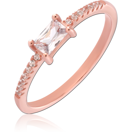 ROSE GOLD PLATED STERLING SILVER 925 RING