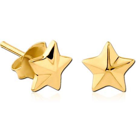 GOLD PLATED STERLING SILVER 925 STUD EARRINGS