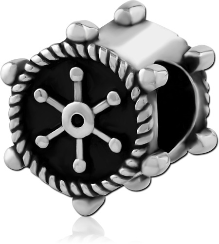 SURGICAL STEEL BEAD SHIP WHEEL
