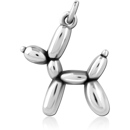 316L SURGICAL STEEL CHARM BALLOON DOG