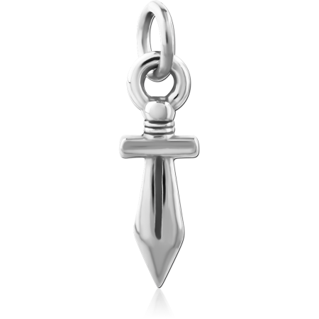 316L SURGICAL STEEL CHARM DAGGER