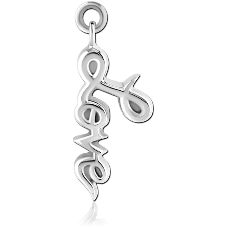 SURGICAL STEEL CHARM - LOVE