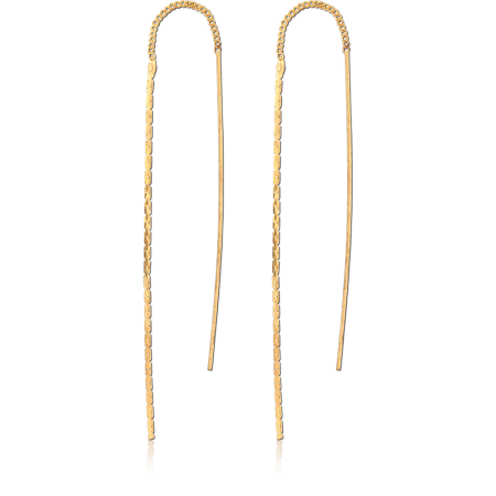 STERLING SILVER 925 GOLD PLATED 18K EARRINGS