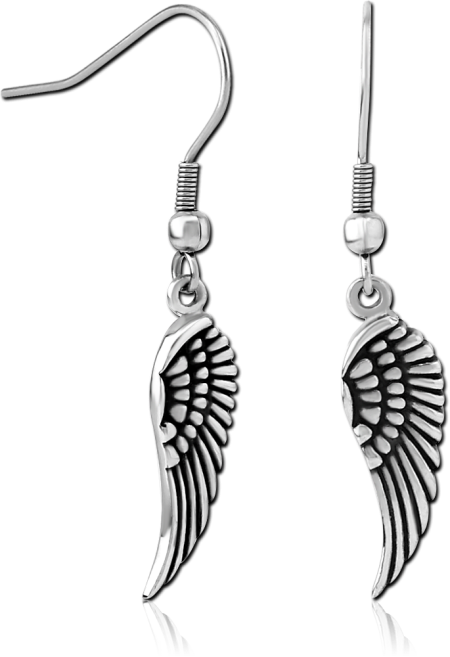 SURGICAL STEEL EARRINGS PAIR - WINGS
