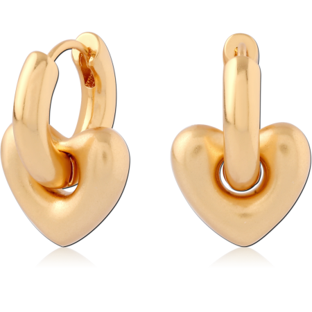 STERLING SILVER 925 GOLD PLATED HUGGIES PAIR