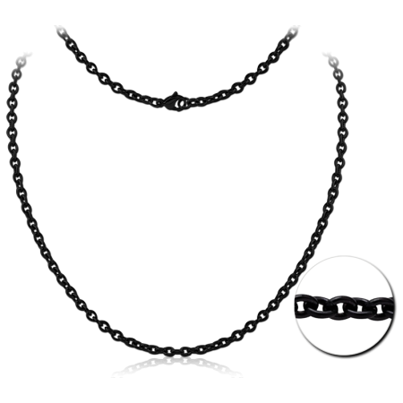 BLACK PVD COATED STAINLESS STEEL CABLE CHAIN ROLL CM