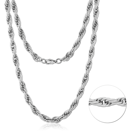 STAINLESS STEEL NECKLACE ROPE CHAIN