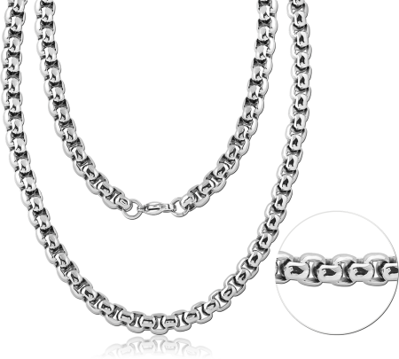 STAINLESS STEEL NECKLACE MARINER CHAIN