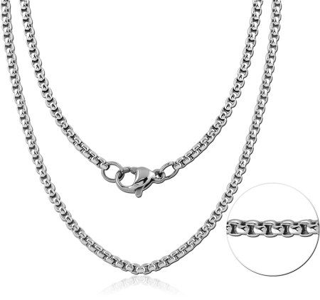 316L STAINLESS STEEL NECKLACE CABLE CHAIN