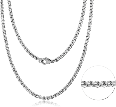 316L STAINLESS STEEL NECKLACE CABLE LINK CHAIN