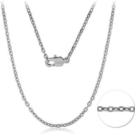 316L STAINLESS STEEL NECKLACE FINE CABLE LINK CHAIN