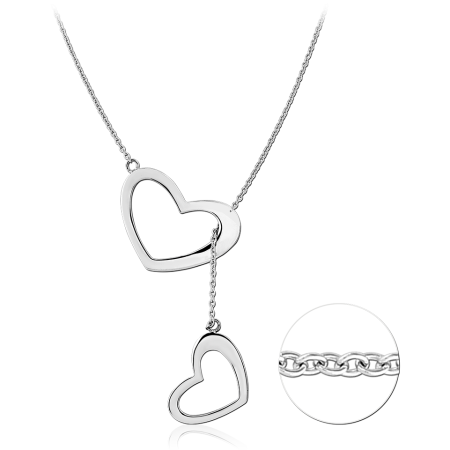 SURGICAL STEEL NECKLACE WITH PENDANT - HEART