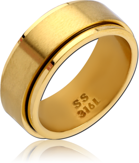 GOLD PVD COATED STAINLESS STEEL RING