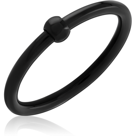 BLACK PVD COATED SURGICAL STEEL WIRE CUT STAR RING