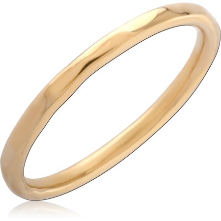 GOLD PVD 18K COATED SURGICAL STEEL RING