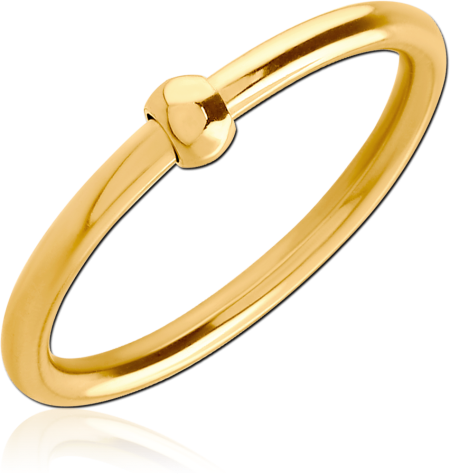 GOLD PVD COATED SURGICAL STEEL WIRE CUT STAR RING