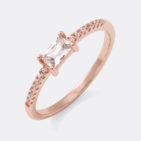 ROSE GOLD PLATED STERLING SILVER 925 RING