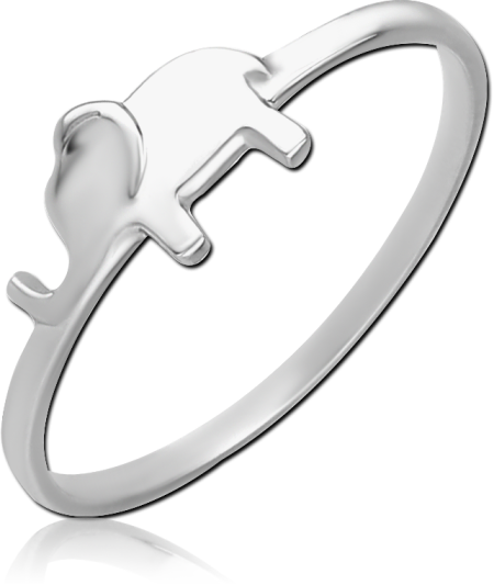 316L SURGICAL STEEL RING - ELEPHANT