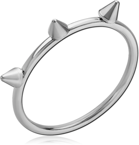SURGICAL STEEL RING - CONE