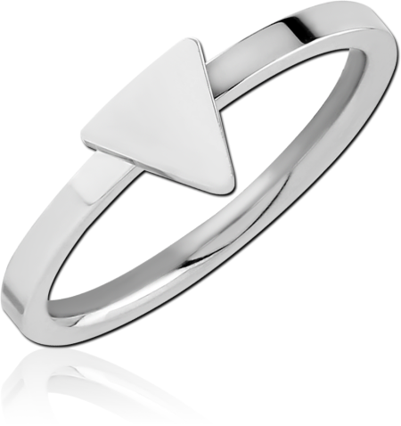316L SURGICAL STEEL RING TRIANGLE
