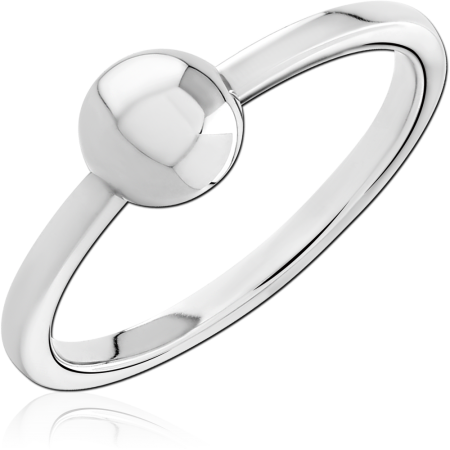 316L SURGICAL STEEL RING BALL TOP