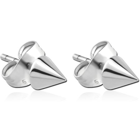SURGICAL STEEL CONE EAR STUDS PAIR