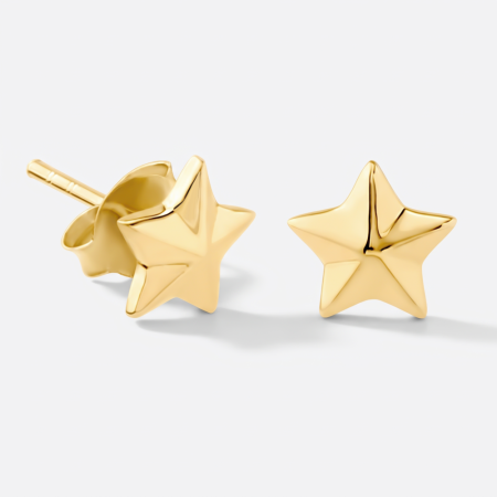 GOLD PLATED STERLING SILVER 925 STUD EARRINGS
