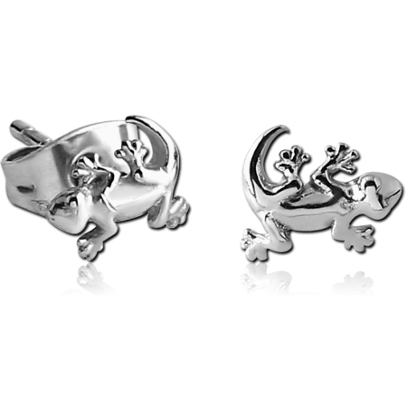 SURGICAL STEEL EAR STUDS PAIR - SALAMANDER