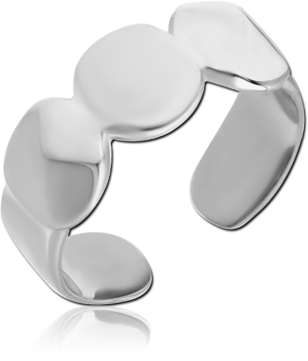 SURGICAL STEEL TOE RING - CIRCLES